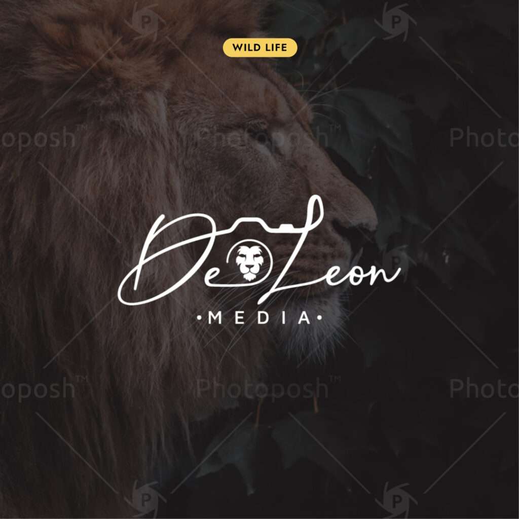 Lion Wildlife Photography Logo