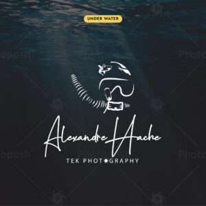 Underwater Photography branding agency for photographers Logo