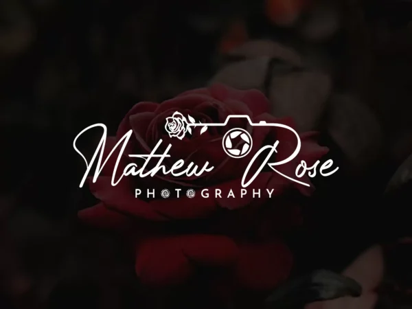 feminine rose photography logo