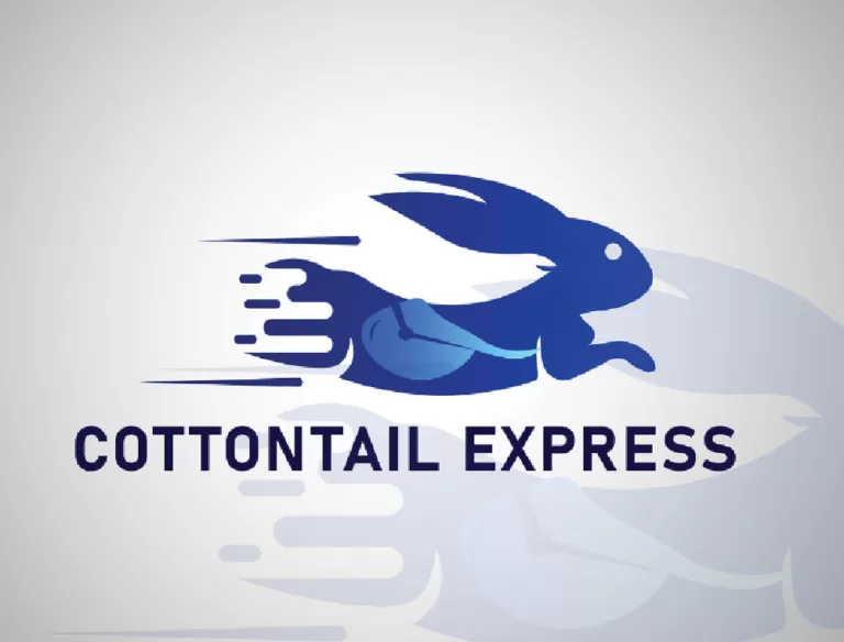 fast rabbit logistic company logo