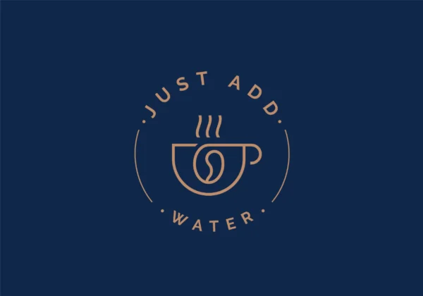 Line art coffee logo design